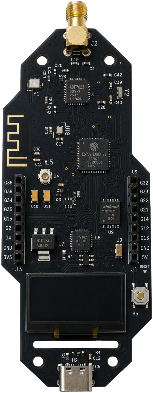 FGMesh ESP32 OLED Development Module